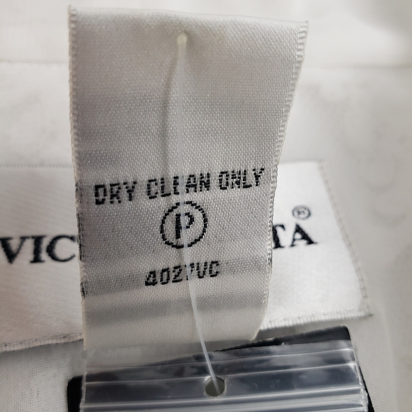 Victor Costa White Lace Embroidery Sheer Formal Feminine Snap Victorian - Picture 9 of 15